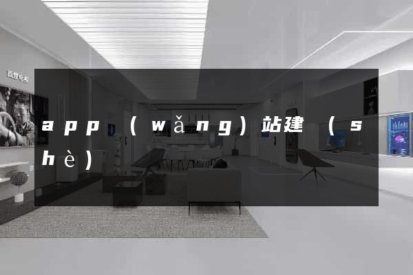 app網(wǎng)站建設(shè)