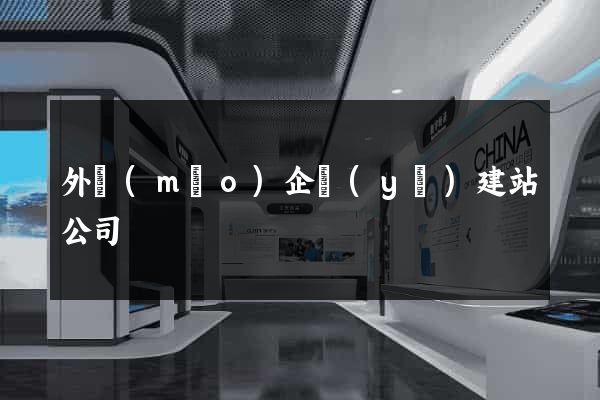 外貿(mào)企業(yè)建站公司