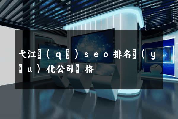弋江區(qū)seo排名優(yōu)化公司價格