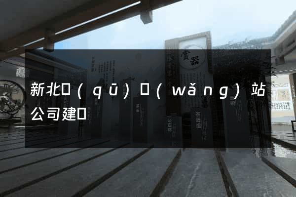 新北區(qū)網(wǎng)站公司建設