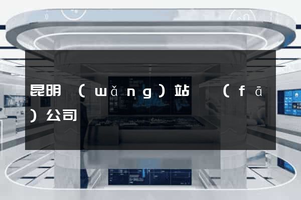 昆明網(wǎng)站開發(fā)公司