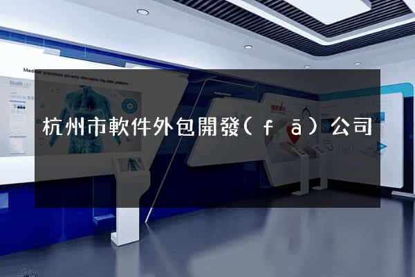 杭州市軟件外包開發(fā)公司