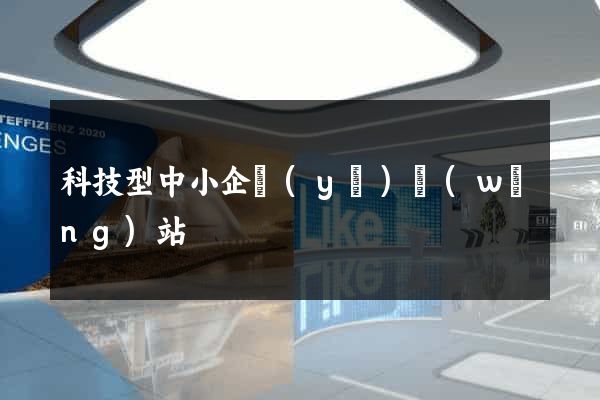 科技型中小企業(yè)網(wǎng)站
