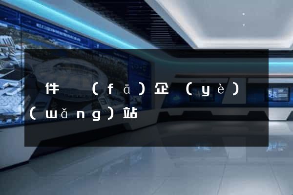 軟件開發(fā)企業(yè)網(wǎng)站