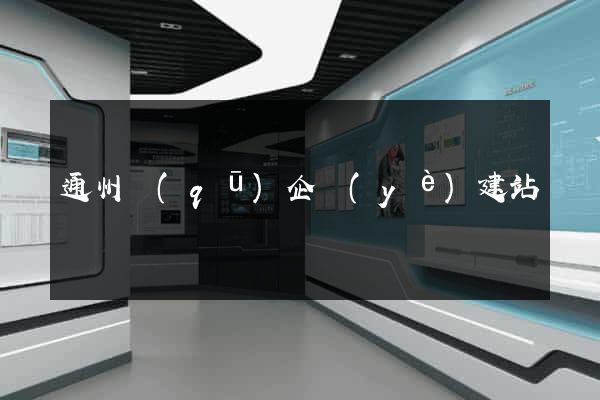 通州區(qū)企業(yè)建站