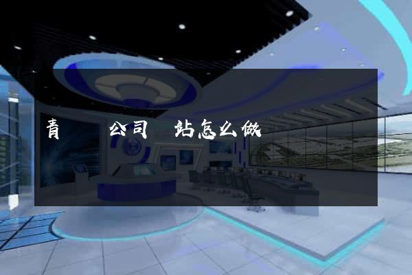青陽縣公司網站怎么做
